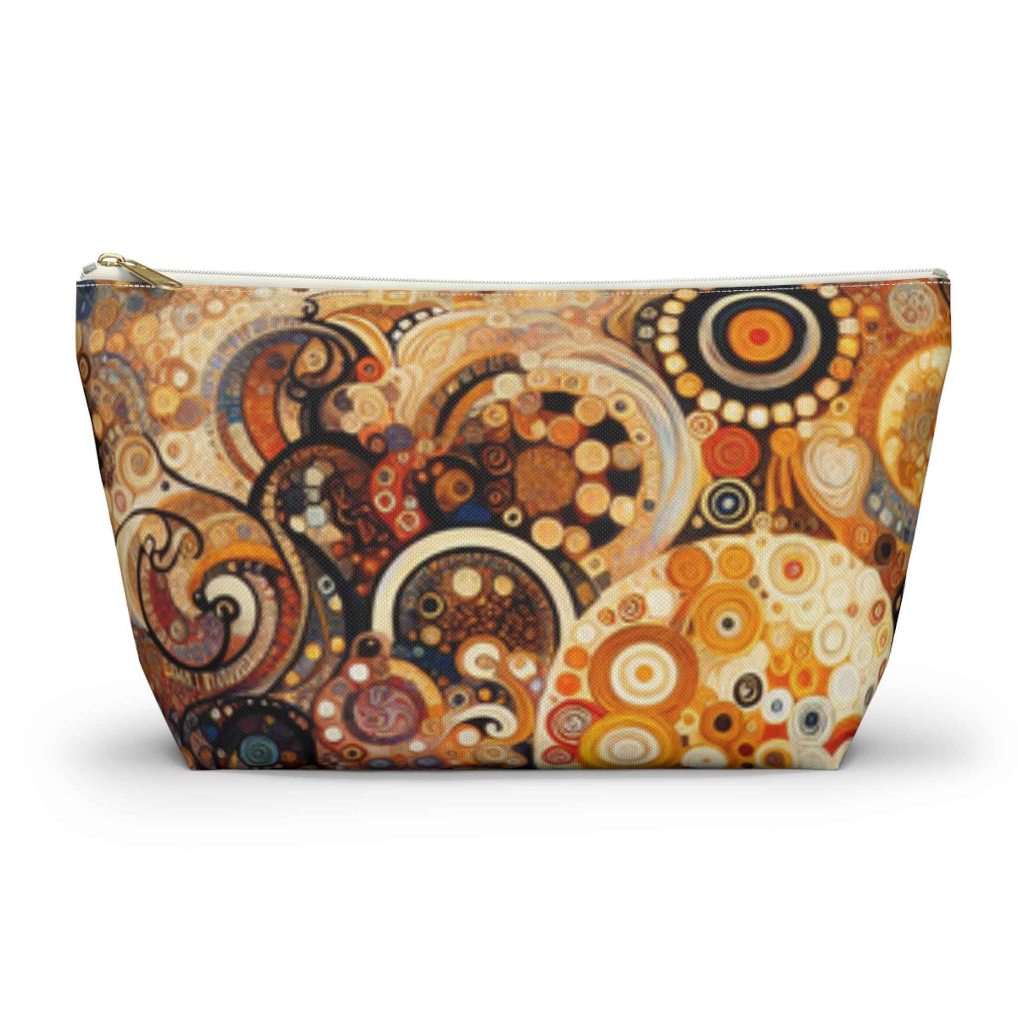 Klimt-Inspired Accessory Pouch - Exclusive Colorful Makeup Bag by Rosetta Creative Boutique, Unique Tote Organizer and Art Print Storage, Perfect Gift for Her and Travel Essentials - Rosetta Creative Boutique